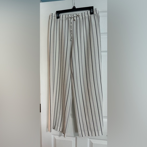 Women’s Calvin Klein Lightweight Stripe Wide-Leg Pants - Size Small - Picture 2 of 6